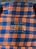 Crewcuts 100% Cotton Checkered-gingham Orange Long Sleeve Button-Down Shirt Size 8 - photo 3