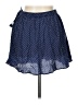 Forever 21 100% Rayon Polka Dots Blue Casual Skirt Size L - photo 2