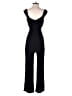 Xscape 100% Rayon Solid Black Jumpsuit Size S - photo 2