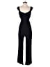 Xscape 100% Rayon Solid Black Jumpsuit Size S - photo 1