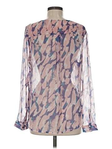 Maeve Long Sleeve Silk Top (view 2)