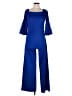 Trina Turk Solid Blue Jumpsuit Size 10 - photo 1