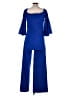 Trina Turk Solid Blue Jumpsuit Size 10 - photo 2