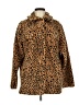 Billabong 100% Polyester Animal Print Brown Coat Size M - photo 1