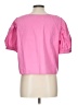 Amanda Uprichard 100% Polyester Pink Short Sleeve Blouse Size L - photo 2