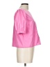 Amanda Uprichard 100% Polyester Pink Short Sleeve Blouse Size L - photo 4