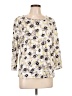 J.Jill Floral Ivory Pullover Sweater Size Lg Petite - photo 1