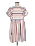Anna-kaci 100% Polyester Stripes Gray Casual Dress Size M - photo 1