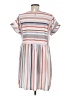 Anna-kaci 100% Polyester Stripes Gray Casual Dress Size M - photo 2