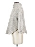 Free People Tweed Silver Turtleneck Sweater Size S - photo 5