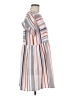 Anna-kaci 100% Polyester Stripes Gray Casual Dress Size M - photo 4
