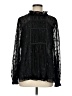 Max Studio 100% Polyester Black Long Sleeve Blouse Size M - photo 1