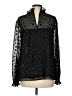 Max Studio 100% Polyester Black Long Sleeve Blouse Size M - photo 2