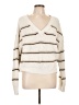rue21 100% Polyester Stripes Ivory Pullover Sweater Size L - photo 1
