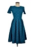 Lularoe Argyle Teal Cocktail Dress Size S - photo 1
