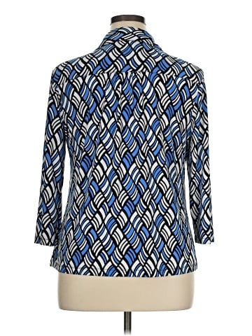 212 Collection 3/4 Sleeve Button-Down Shirt (view 2)