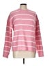 J.Crew Factory Store 100% Polyester Stripes Pink Pullover Sweater Size L - photo 1