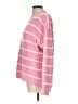 J.Crew Factory Store 100% Polyester Stripes Pink Pullover Sweater Size L - photo 5