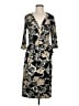 Bisou Bisou Paisley Black Casual Dress Size 8 - photo 1