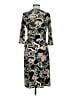 Bisou Bisou Paisley Black Casual Dress Size 8 - photo 2