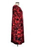 Chico's Floral Red Cocktail Dress Size Lg (2) - photo 4