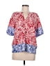 Tommy Hilfiger Red Short Sleeve Blouse Size M - photo 1