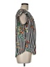 Sweet Rain 100% Polyester Gray Short Sleeve Blouse Size M - photo 4
