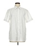 Perry Ellis 100% Polyester Polka Dots Ivory Short Sleeve Blouse Size M - photo 1