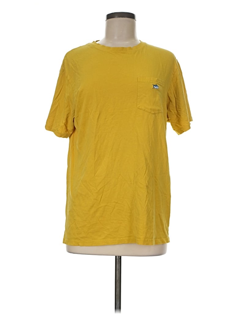 Pre-owned Southern Tide Short Sleeve T-shirt In Yellow