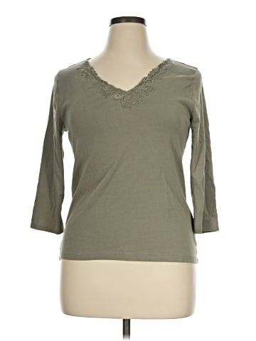 Lauren by Ralph Lauren 3/4 Sleeve Top (view 1)