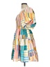 Entro 100% Polyester Color Block Yellow Casual Dress Size L - photo 5