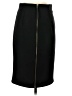CATHERINE Catherine Malandrino Solid Black Formal Skirt Size 2 - photo 2