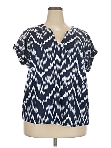 Bobeau Short Sleeve Blouse (view 1)