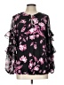 Perseption Concept Black 3/4 Sleeve Blouse Size L - photo 1