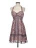Guess 100% Polyester Paisley Brown Casual Dress Size S - photo 1