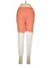 Evsie Color Block Orange Casual Pants Size M - photo 1