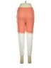 Evsie Color Block Orange Casual Pants Size M - photo 2