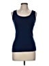St. John's Bay 100% Cotton Blue Tank Top Size M - photo 1