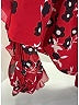 Self-Portrait 100% Polyester Red 3/4 Sleeve Blouse Size 0 - photo 5