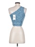 MNG 100% Viscose Blue Tank Top Size XS - photo 2