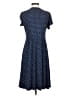 L.L.Bean Polka Dots Blue Casual Dress Size S (petite) - photo 2