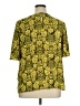 Liz Claiborne 100% Polyester Yellow Short Sleeve Blouse Size XL - photo 2