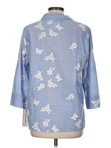 Alfred Dunner 3/4 Sleeve Button-Down Shirt (view 2)