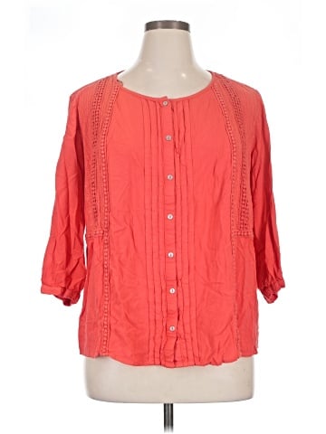 JM Collection 3/4 Sleeve Blouse (view 1)