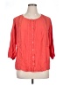 JM Collection 100% Rayon Orange 3/4 Sleeve Blouse Size XL - photo 1