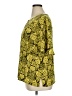 Liz Claiborne 100% Polyester Yellow Short Sleeve Blouse Size XL - photo 5