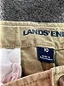 Lands' End 100% Cotton Solid Tan Khaki Shorts Size 10 - photo 3