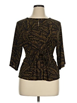 Black Label By Evan Picone 3/4 Sleeve Blouse