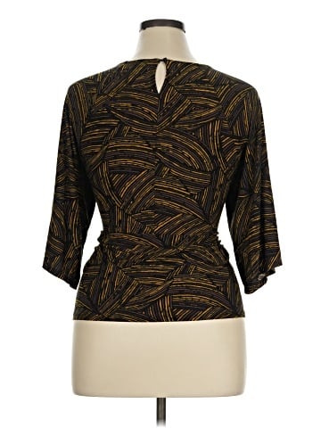 Black Label by Evan Picone 3/4 Sleeve Blouse (view 2)