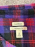 L.L.Bean 100% Cotton Plaid Purple Long Sleeve Button-Down Shirt Size M - photo 7